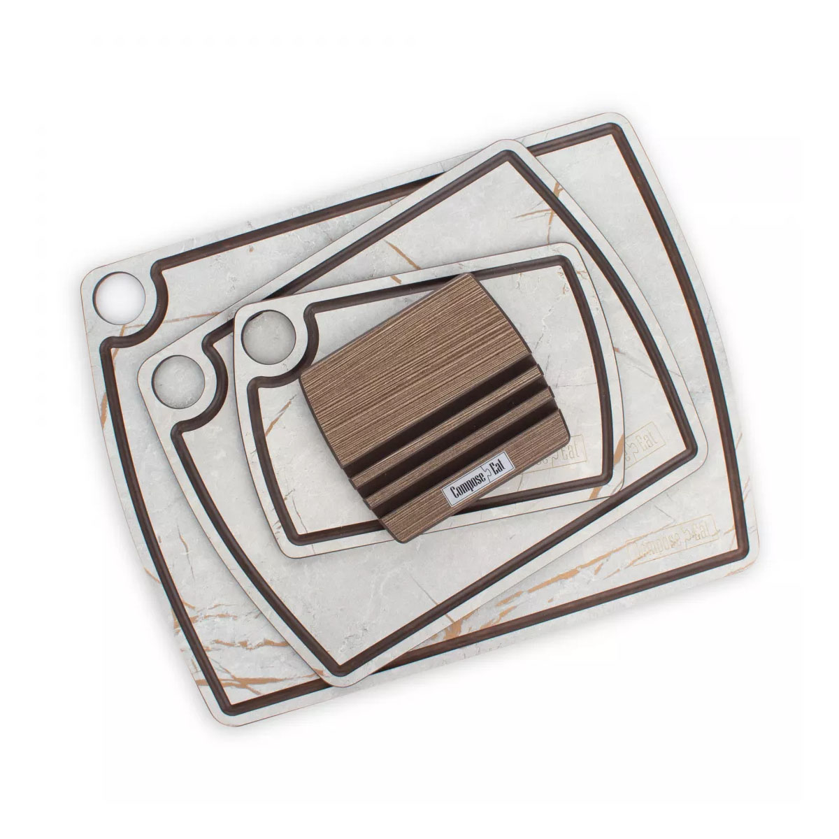 Набор разделочных досок ComposeEat Мраморный Грейс 3шт