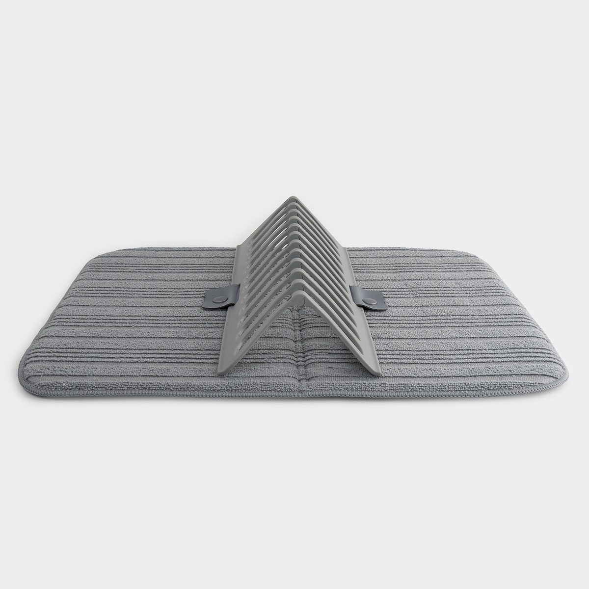 Коврик для сушки посуды с подставкой Anna Lafarg Dry Grey 35x46см