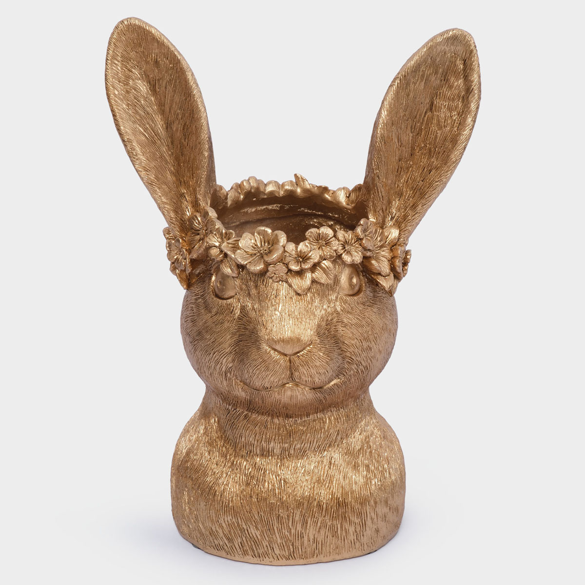 Ваза Anna Lafarg Пасха Золотая Кролик в венке