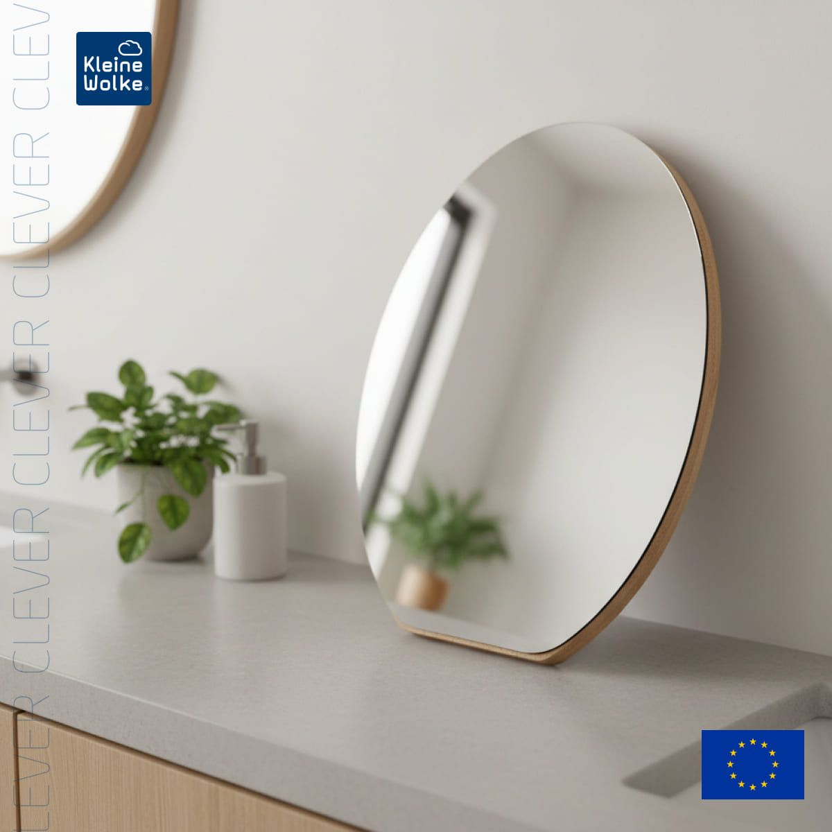 Косметическое зеркало Kleine Wolke Clever Mirror 15х1,5х21см