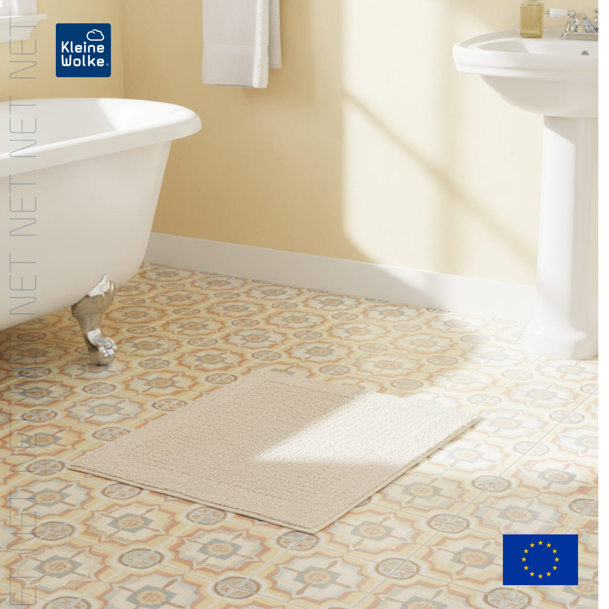 Коврик для ванной комнаты Kleine Wolke Net Nature 60x60см