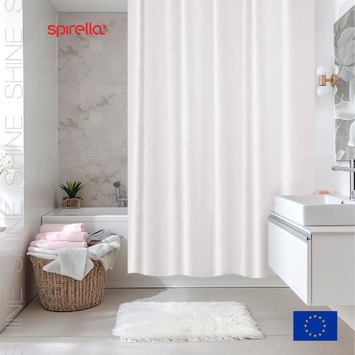 Штора для ванной комнаты Spirella Shine white