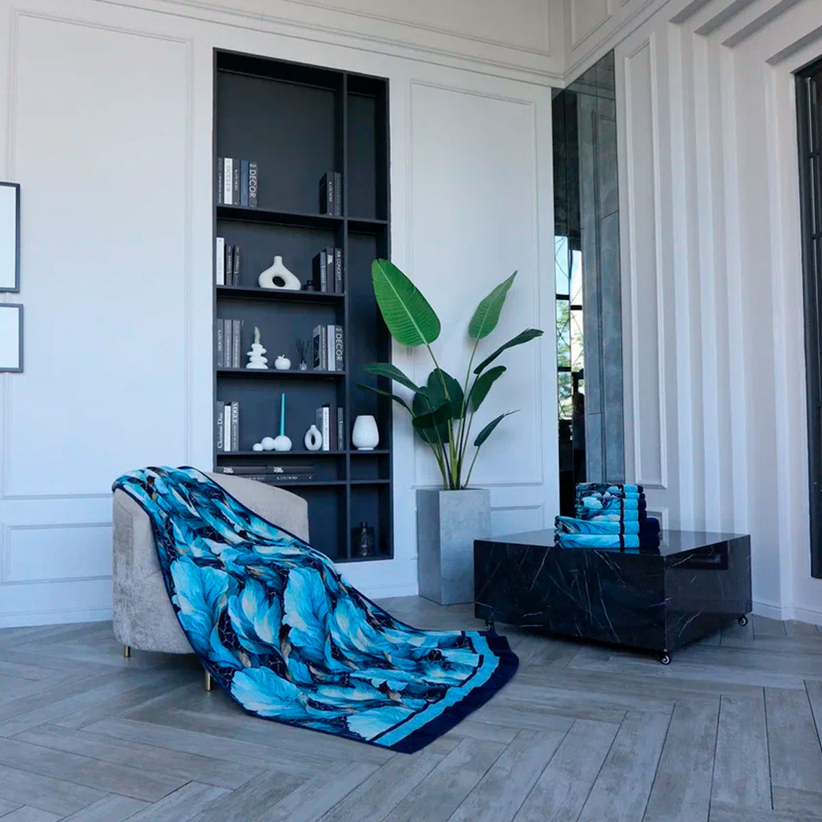 Полотенце Feiler Brise 75x150см, цвет голубой