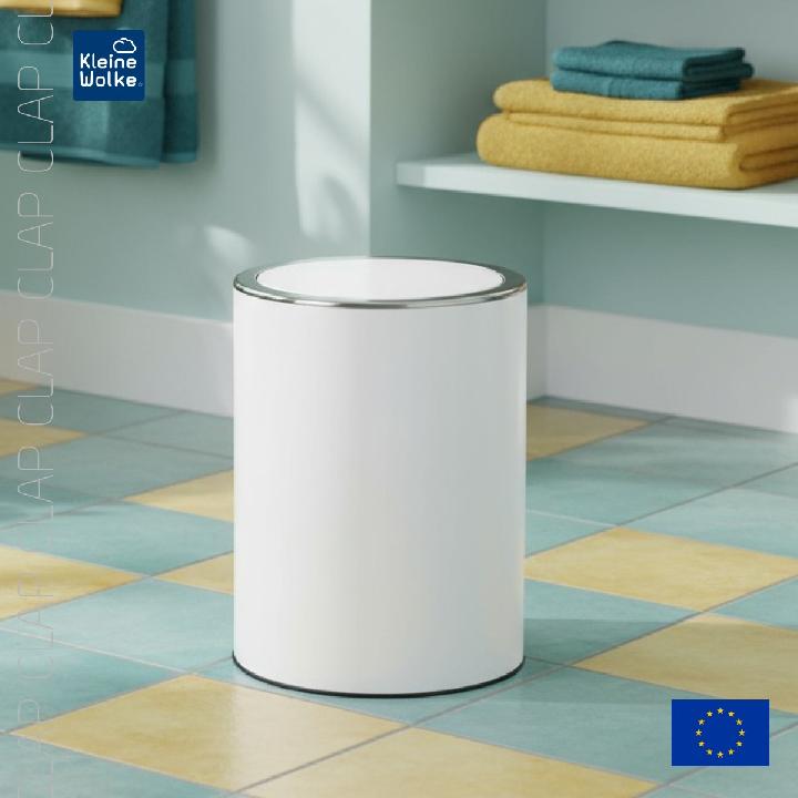 Ведро для мусора Kleine Wolke Clap 5л, цвет белый