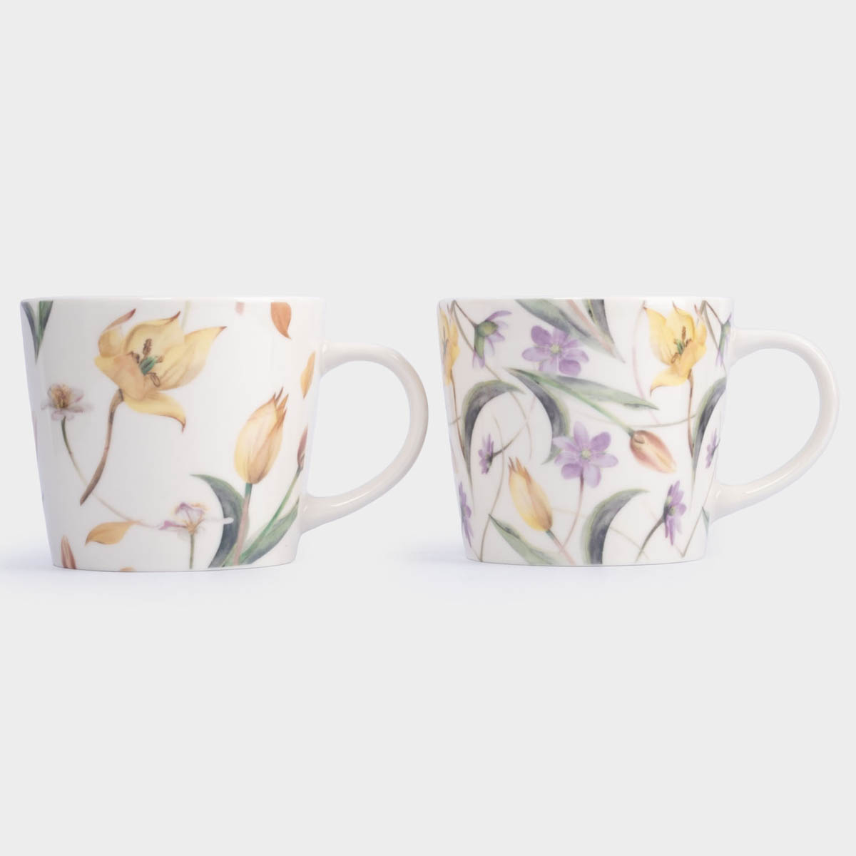 Набор кружек Anna Lafarg Лимоны Летящие цветы, 2шт