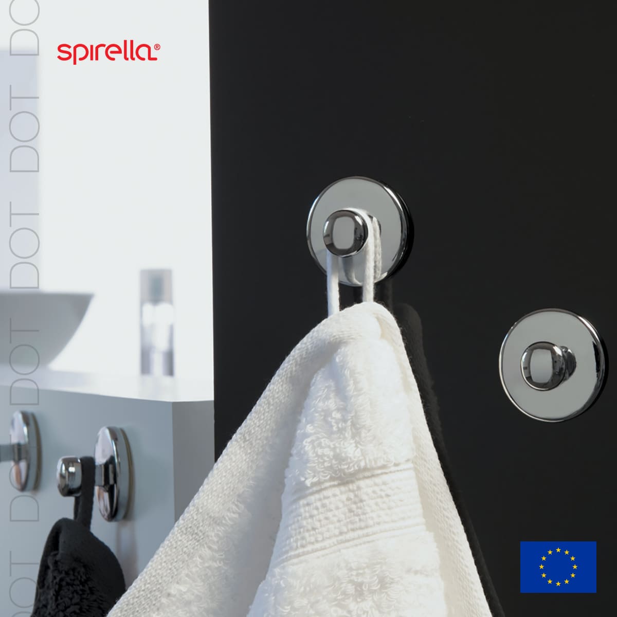 Набор крючков для ванной Spirella Dot, 2шт, цвет серебро