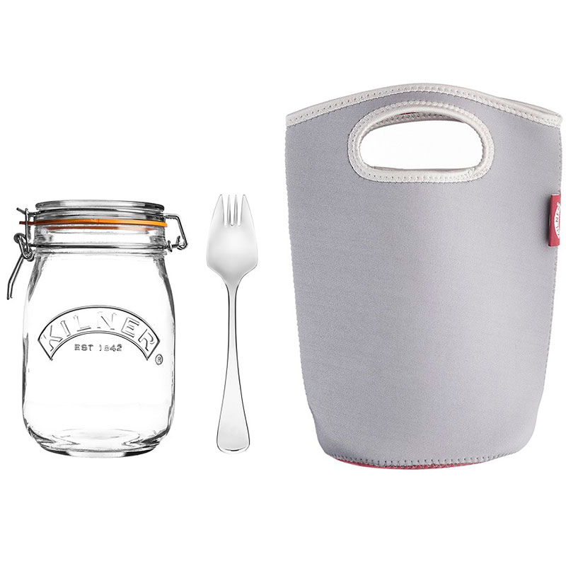 

Набор для ланча с собой 1 л, Серый