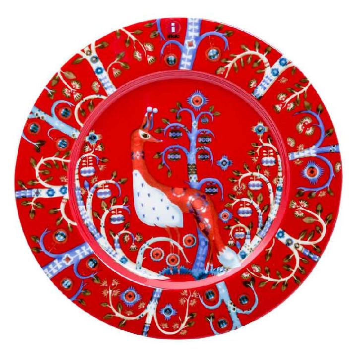 Тарелка Iittala Taika 22см, цвет красный