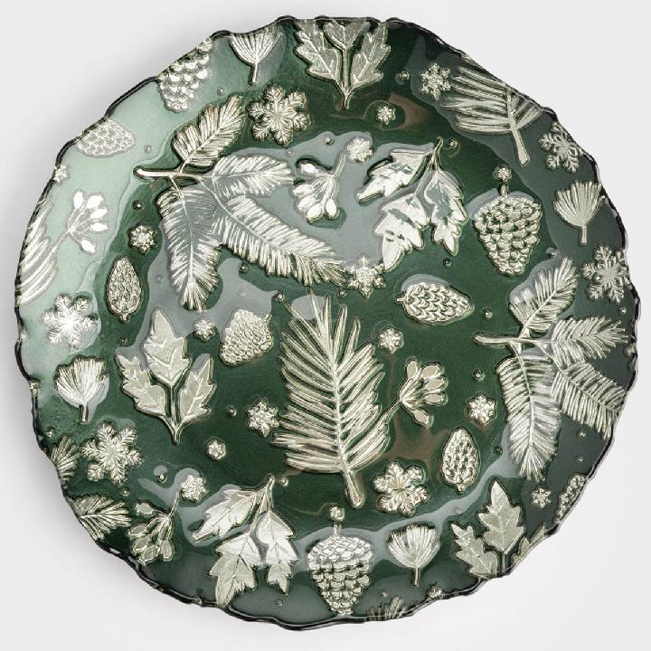 Блюдо Anna Lafarg Еловые Ветки 22см