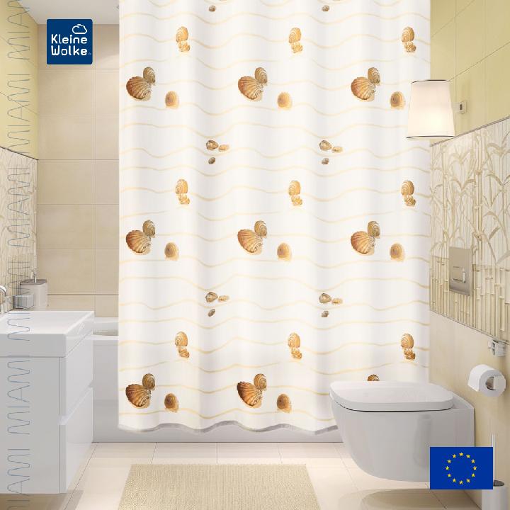 Штора для ванной комнаты Kleine Wolke Miami Beige 120х200см