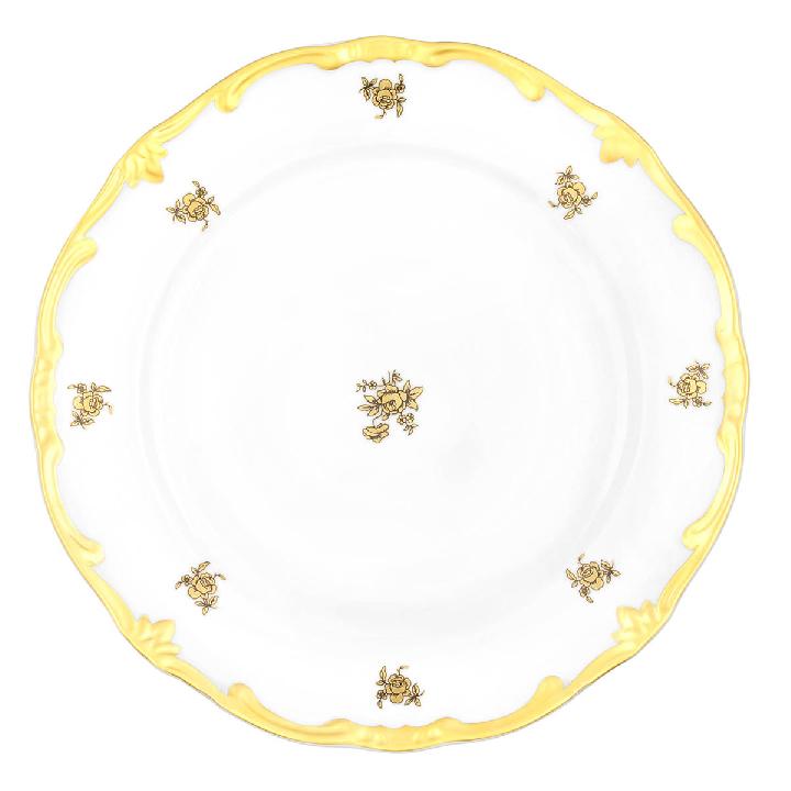 Набор тарелок 24см Weimar Porzellan Роза Золотая