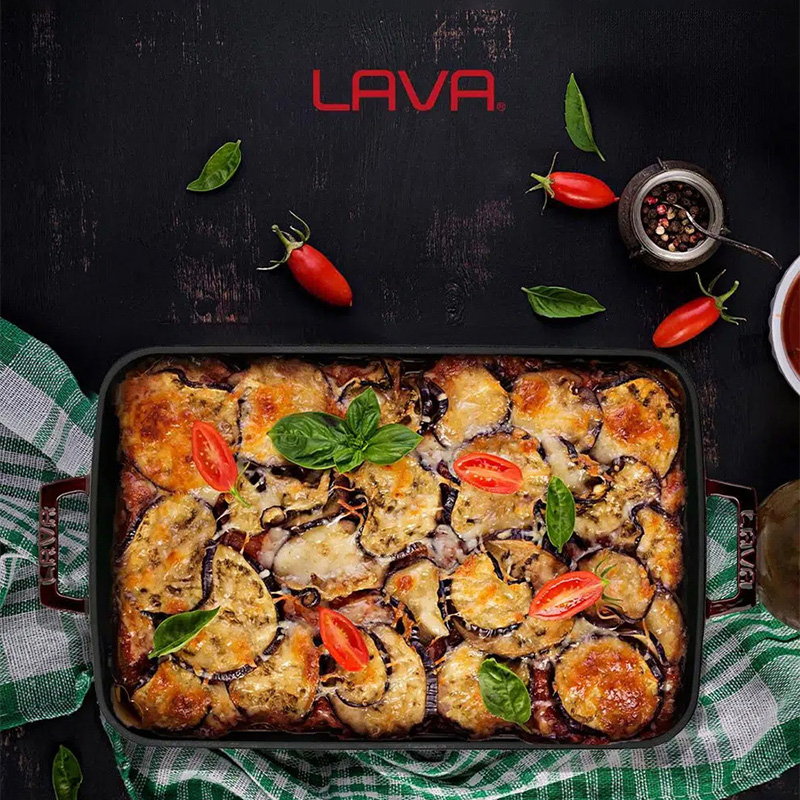 Форма для запекания чугунная Lava 26х40 см, цвет фиолетовый