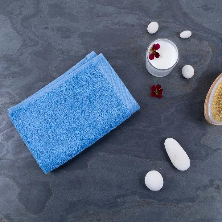 Полотенце махровое Lameirinho Aqua 30x50см, цвет голубой