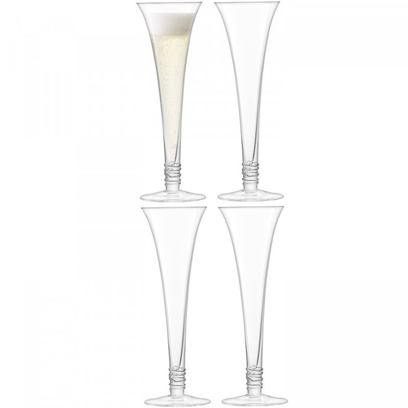 

Набор бокалов-флейт LSA International Prosecco 140мл, 4шт, Прозрачный