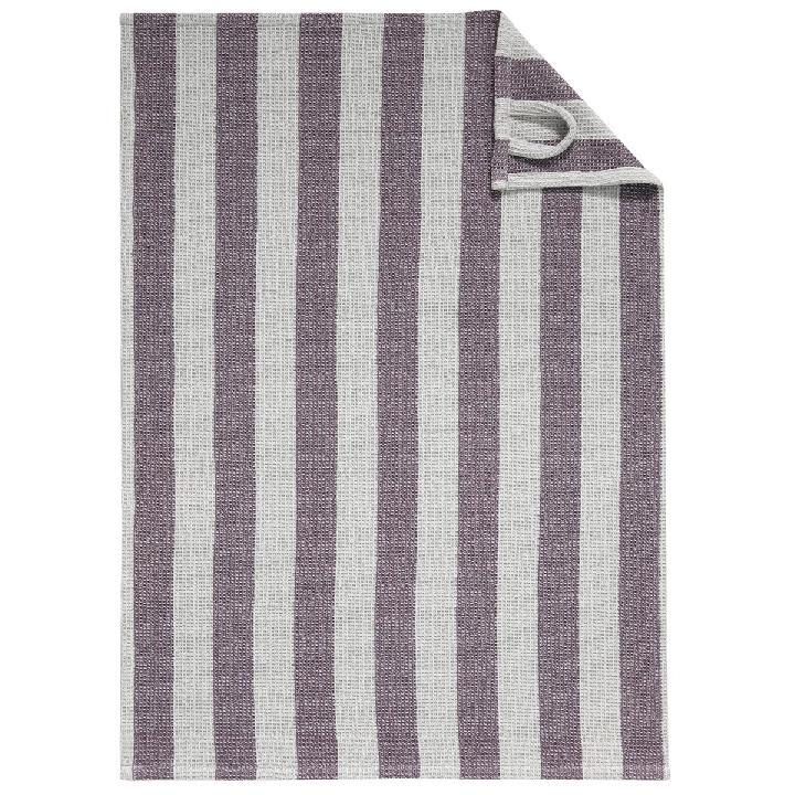 Полотенце кухонное вафельное Cawo Stripes 50x70см, цвет бежевый, серый