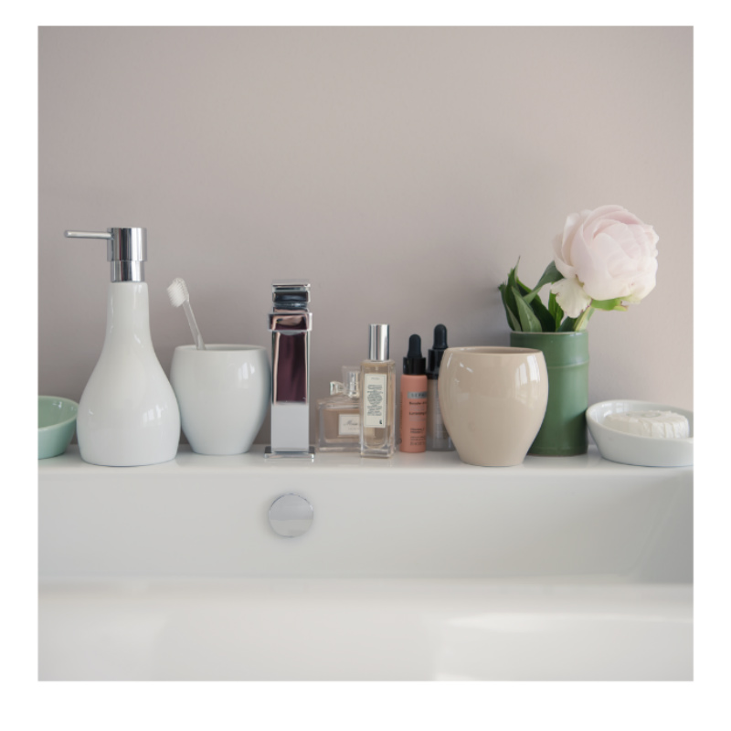 Стакан для зубных щеток Spirella Bali, белый