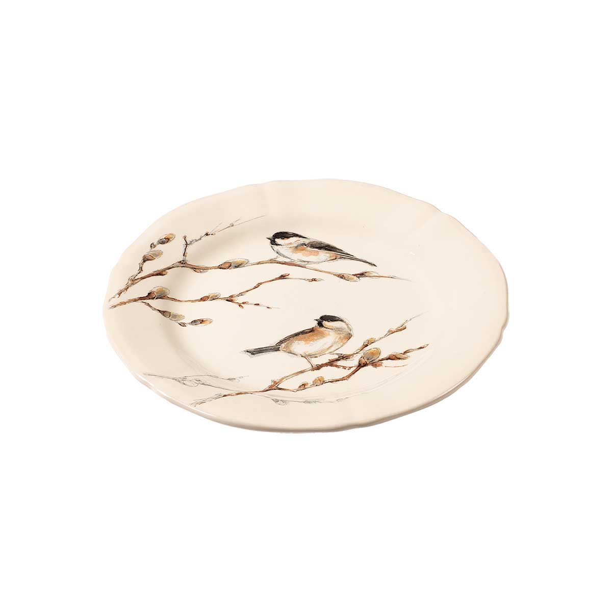 Тарелка десертная Gien Oiseaux Foret Гаичка