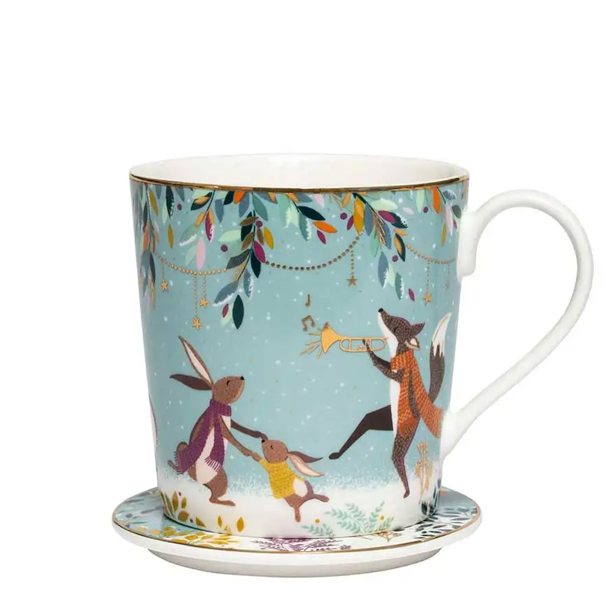 Набор кружек на подставке Portmeirion Woodland Tales 2шт 340мл