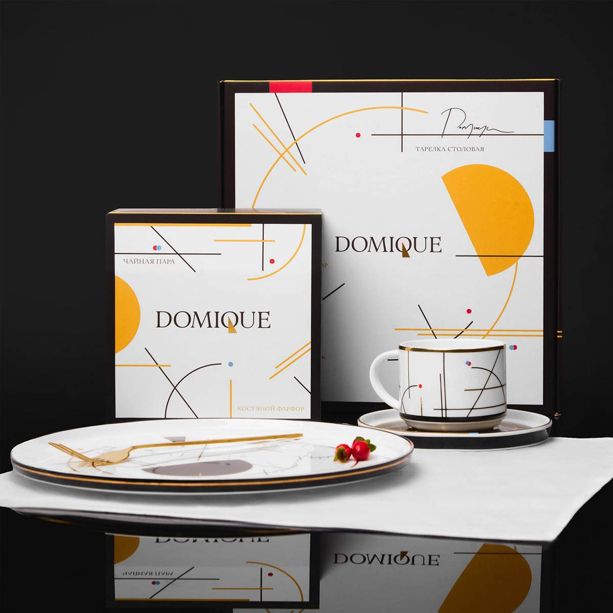 Чайная пара Domique City Noir