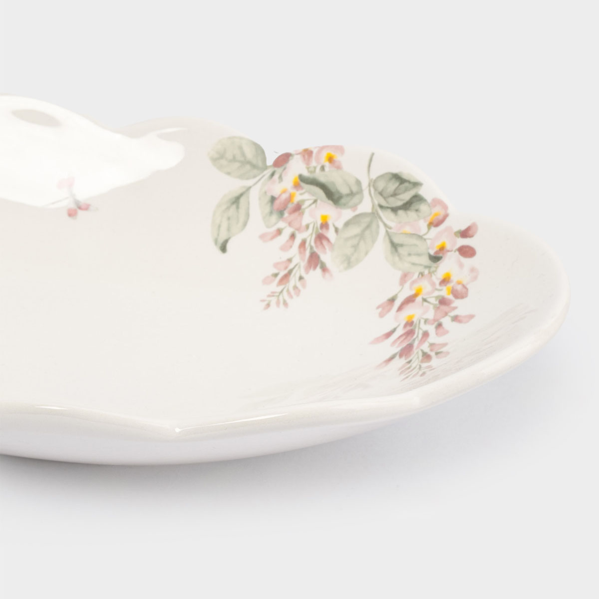 Блюдо Anna Lafarg Пасха Натуральная Кролик с цветами 31х18см