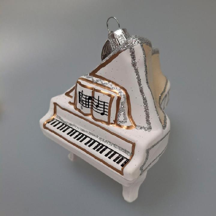 Елочное украшение Коломеев Рояль белый