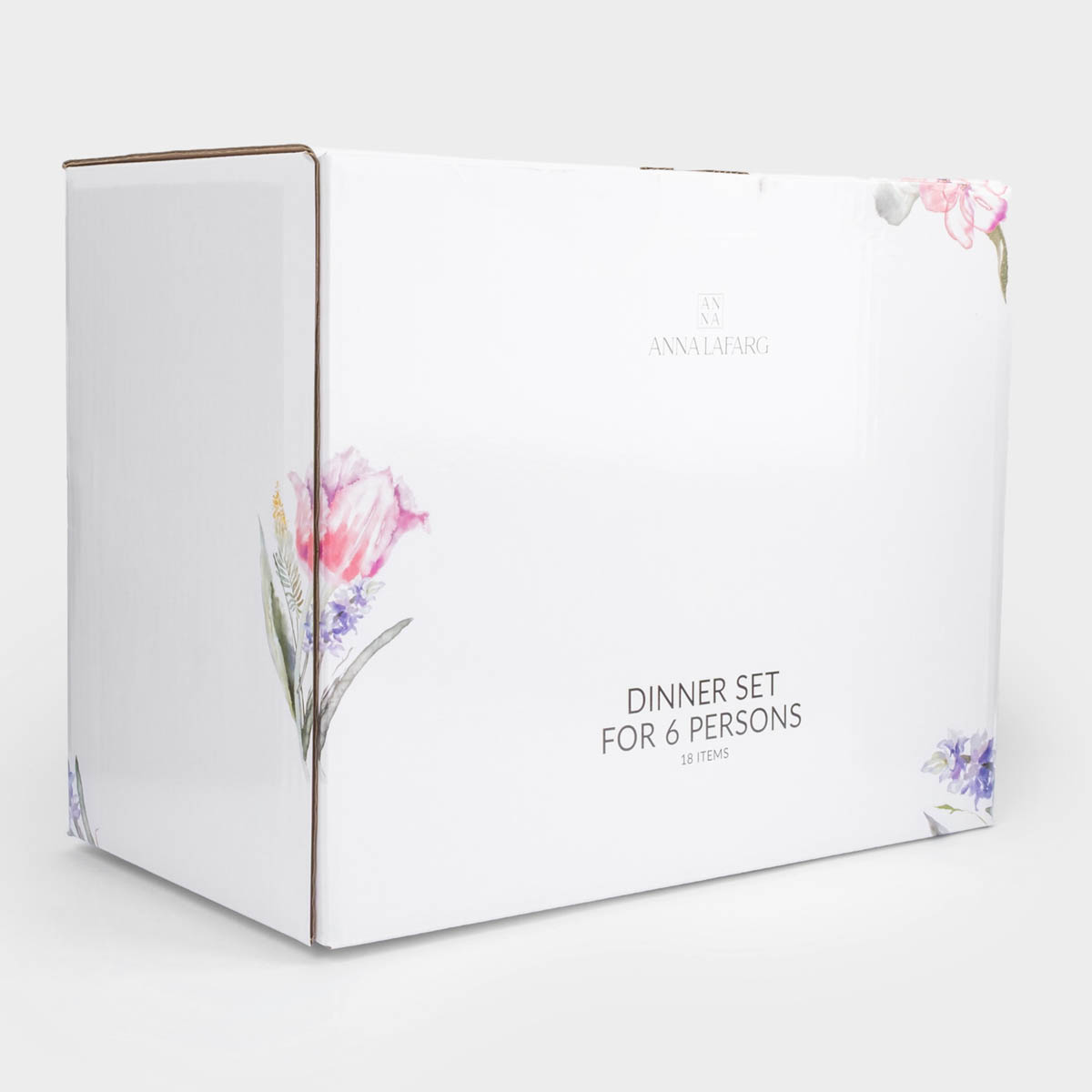 Сервиз обеденный Anna Lafarg Тюльпан 18 предметов на 6 персон