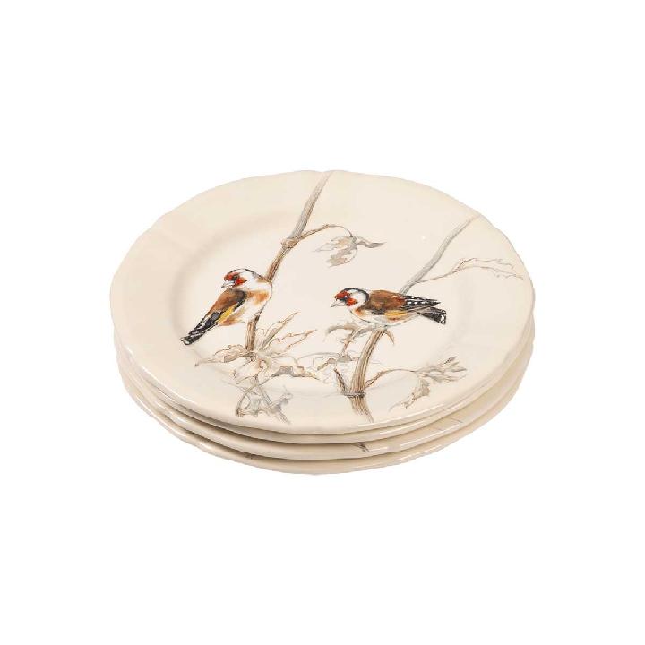 Набор тарелок десертных Gien Oiseaux Foret, 4шт