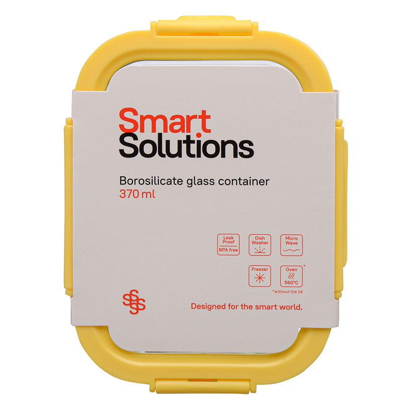 Контейнер для еды Smart Solutions 370мл, желтый