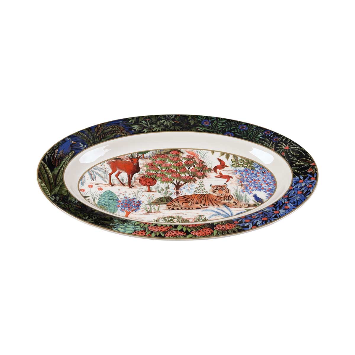 Блюдо овальное Gien Le Jardin Du Palais 37х26см