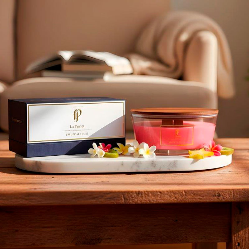 Свеча ароматическая La Prima Tropical fruit (Тропические фрукты)