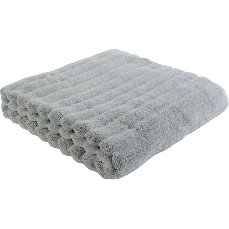 

Полотенце банное Tkano Essential Waves серого цвета, 70x140см, Серый