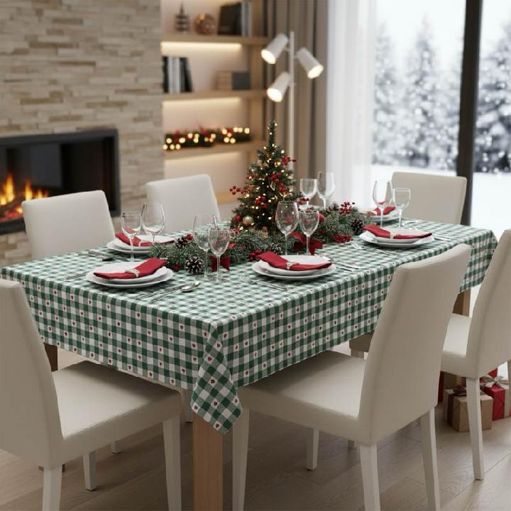Скатерть Andrea Fontebasso Textile Green Chalet 140x240см