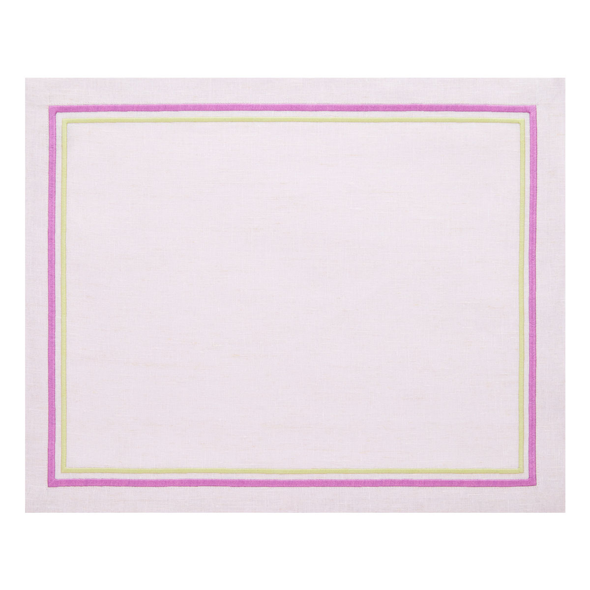 Салфетка подстановочная Amitile Классик 40х50см лен лиловый, вышивка цветная