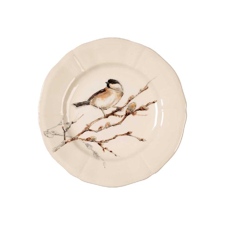 Тарелка для канапе Gien Oiseaux Foret Гаичка
