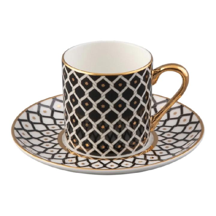 Кофейная пара Императорский фарфоровый завод Идиллия Неро