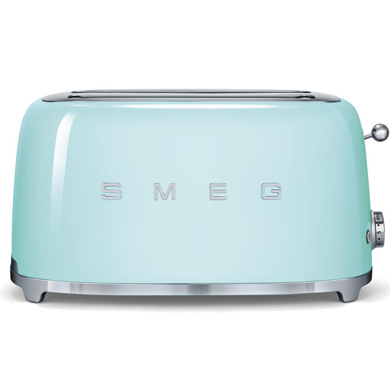 Тостер на 4 ломтика Smeg 50’s Style, пастельный зеленый