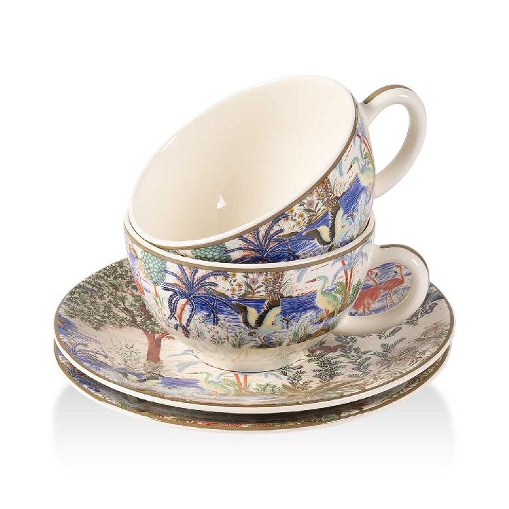 Набор чайных пар Gien Le Jardin Du Palais 260мл, 2шт