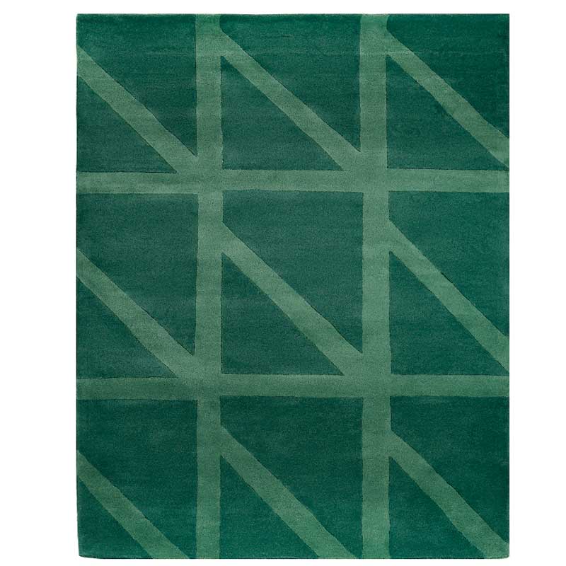 

Ковер ручной работы Tkano Cuts&Pieces Geometric dance 280x200см, Зеленый