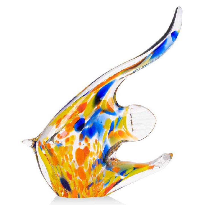 Фигурка цветная гутной работы Zapel Рыбка Скалярия