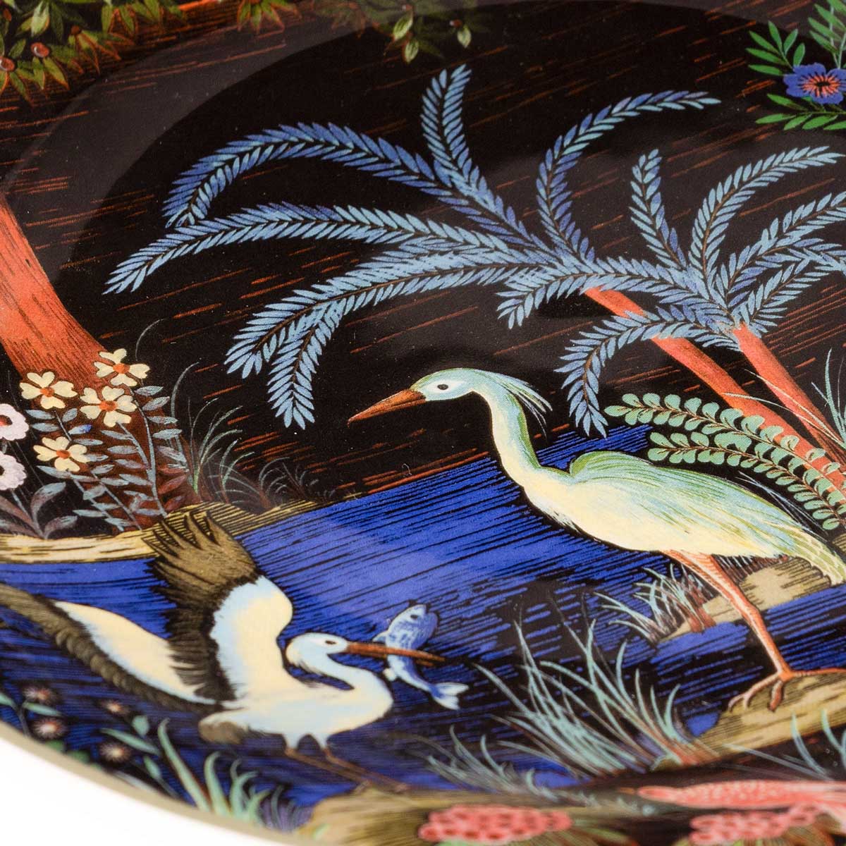 Тарелка десертная Gien Le Jardin Du Palais Цапля