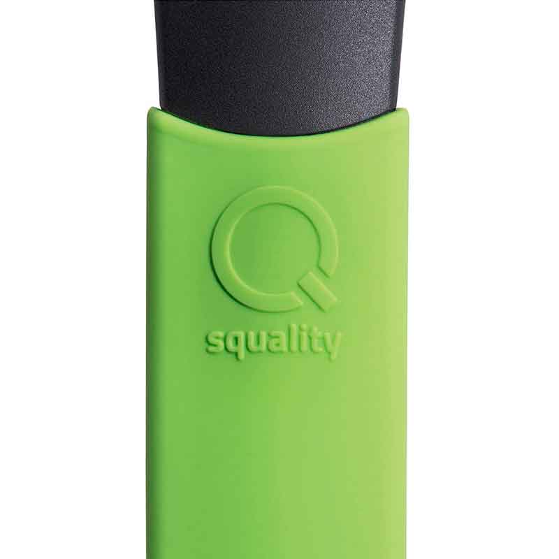 Сотейник индукционный Squality 20см, с зеленой силиконовой ручкой