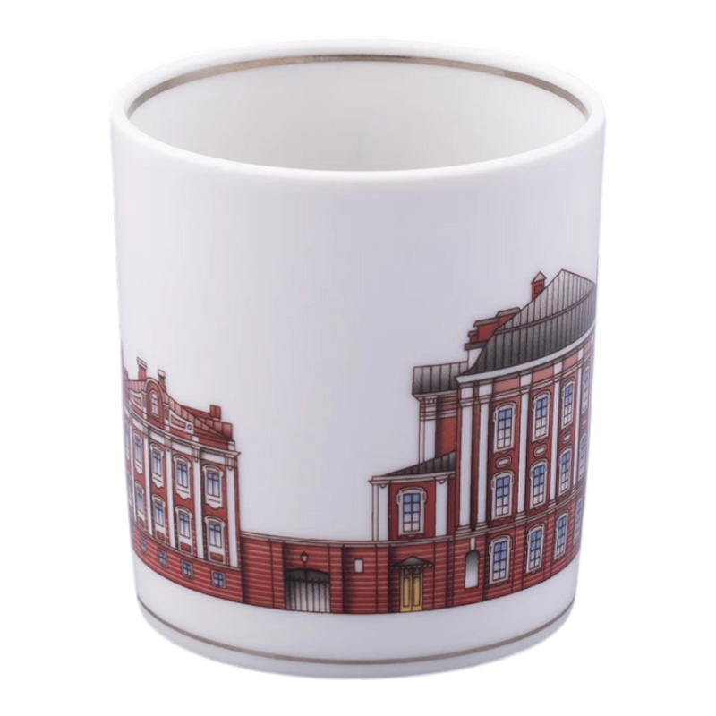 Чайная пара Императорский фарфоровый завод Серебряный город