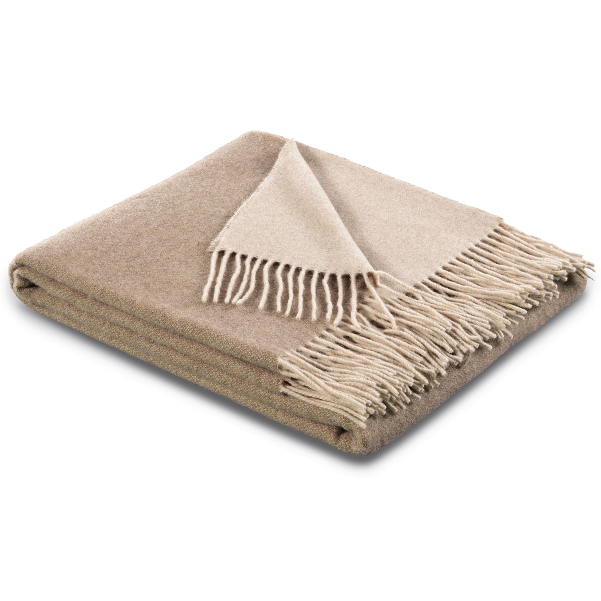 Плед 1,5-спальный Biederlackborbo Cashmere Nature-Sand, бежевый