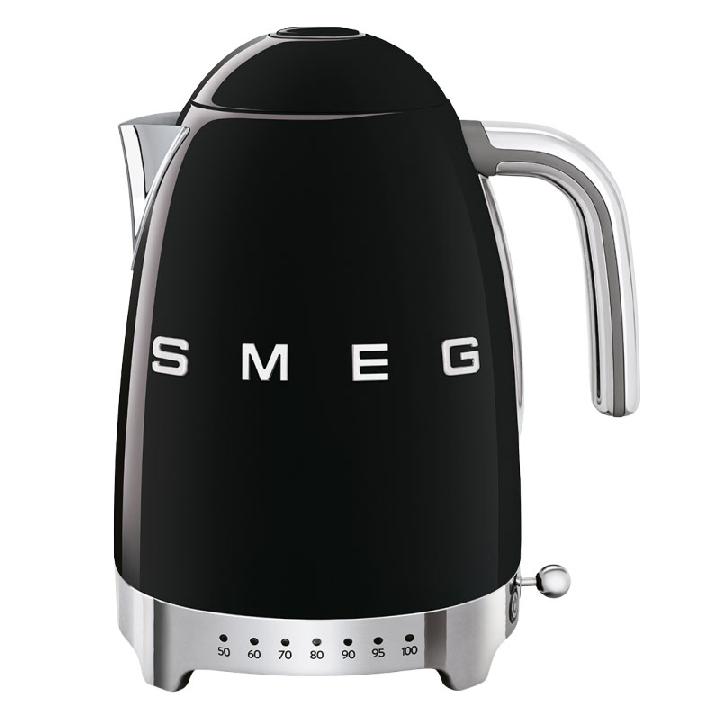 Чайник электрический Smeg 50’s Style с регулируемой температурой, черный