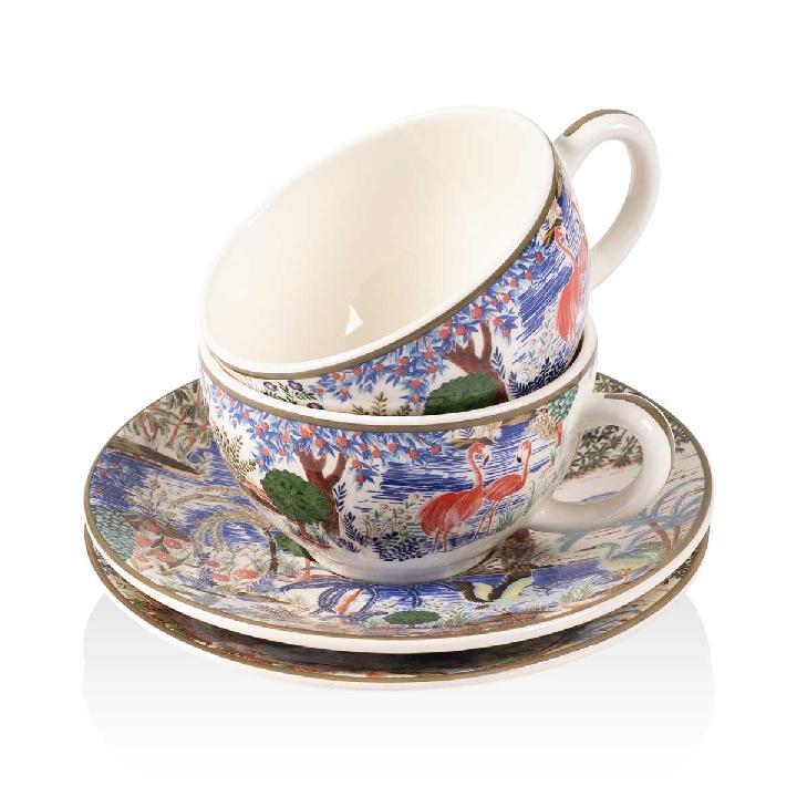 Набор чайных пар Gien Le Jardin Du Palais 160мл, 2шт