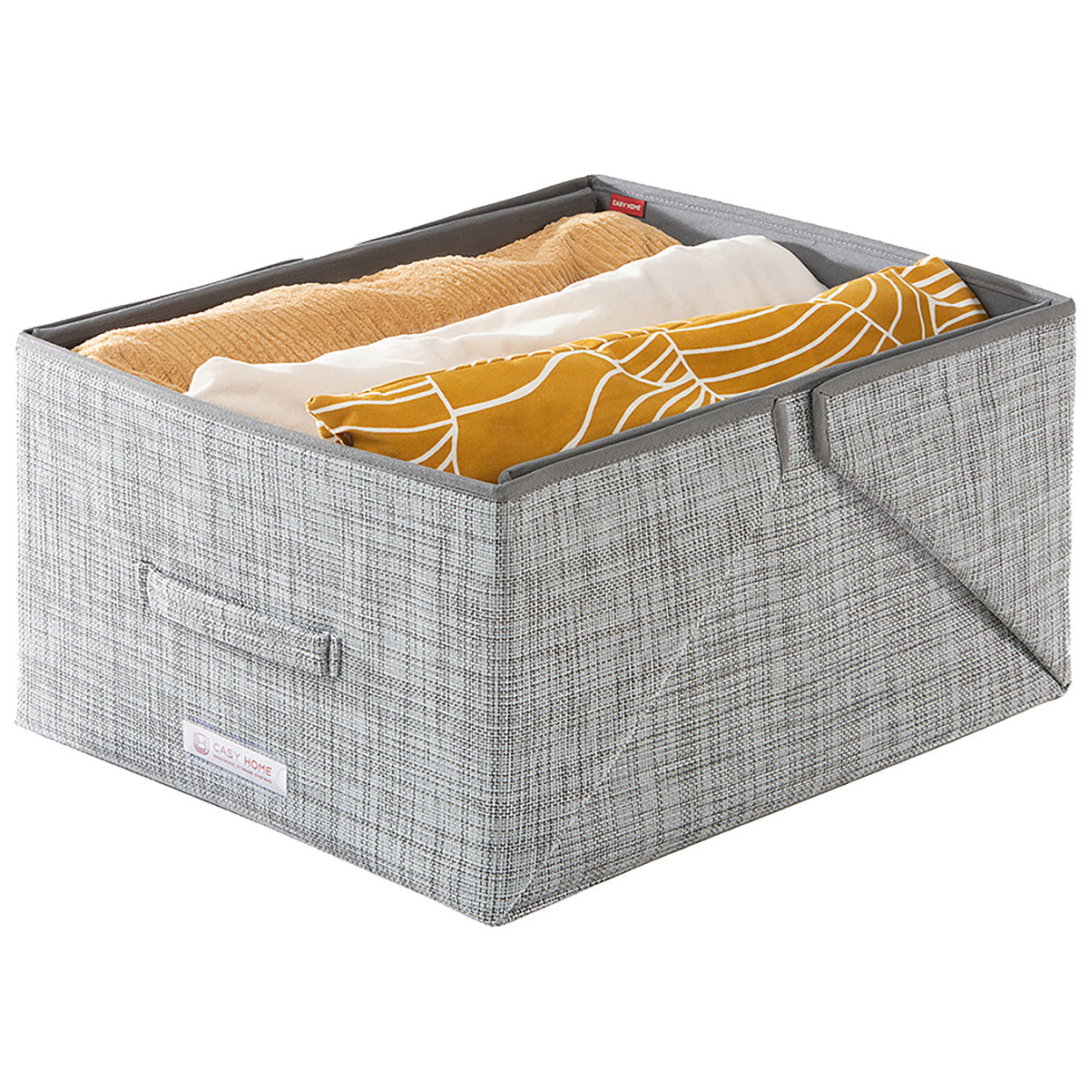 Короб с крышкой Casy Home For Professionals 50x44x28см, серебряный