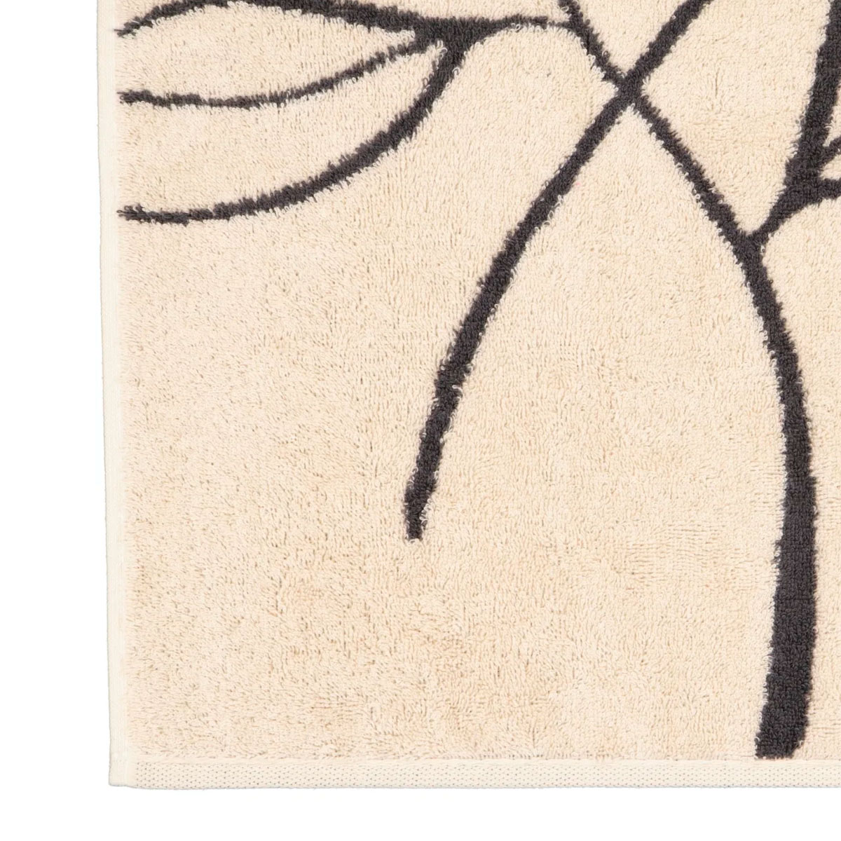 Полотенце махровое Cawo Floral 70x140см, цвет бежевый