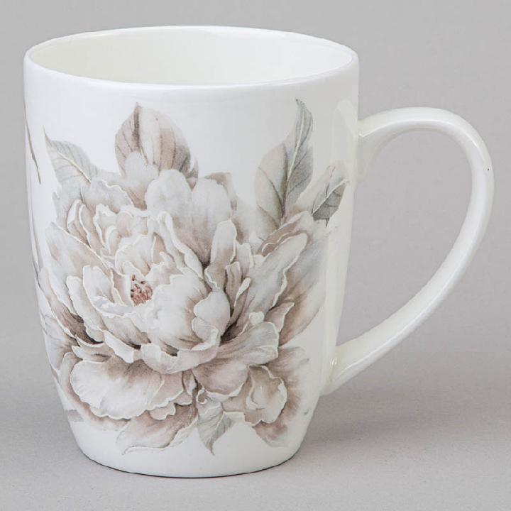 Кружка Lefard White Flower, цвет белый