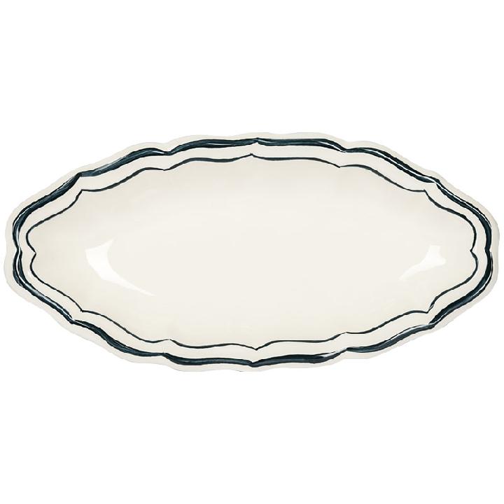 Блюдо овальное Gien Acapulco 26,5x13,2см