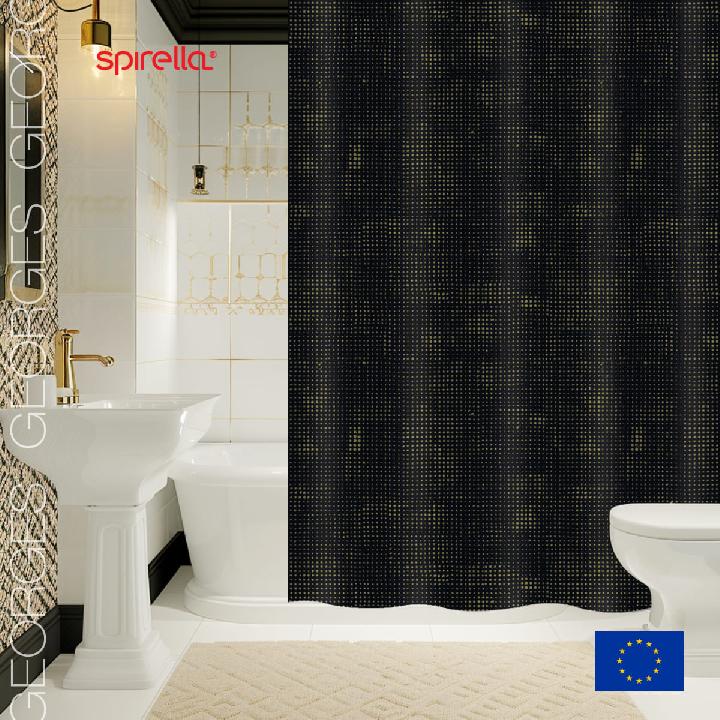 Штора для ванной комнаты Spirella Georges black&gold